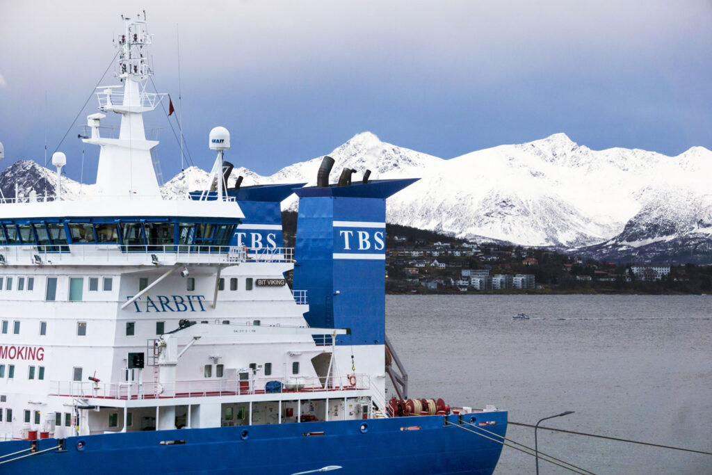 A close up of the bridge tower on Tarbit maritime vessel